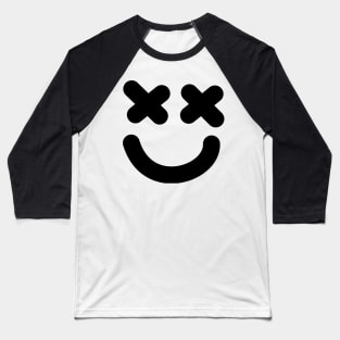 Cool Smiley Face Baseball T-Shirt